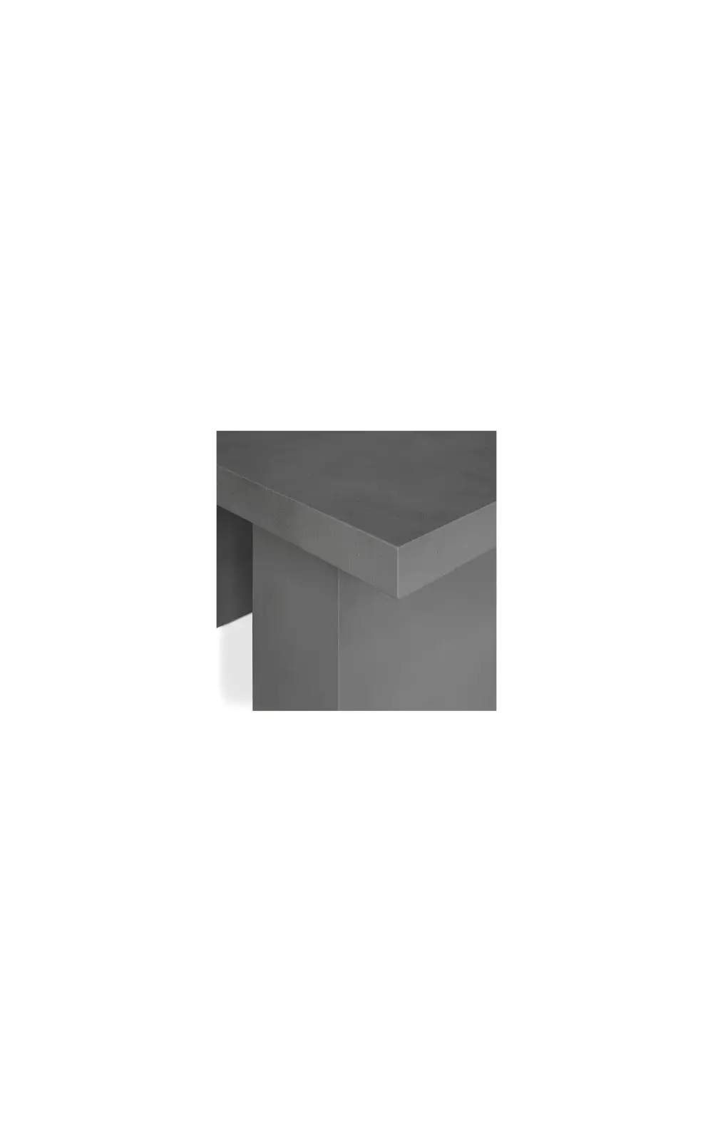 Aurelius Outdoor Dining Table - Dark Grey - Image 4